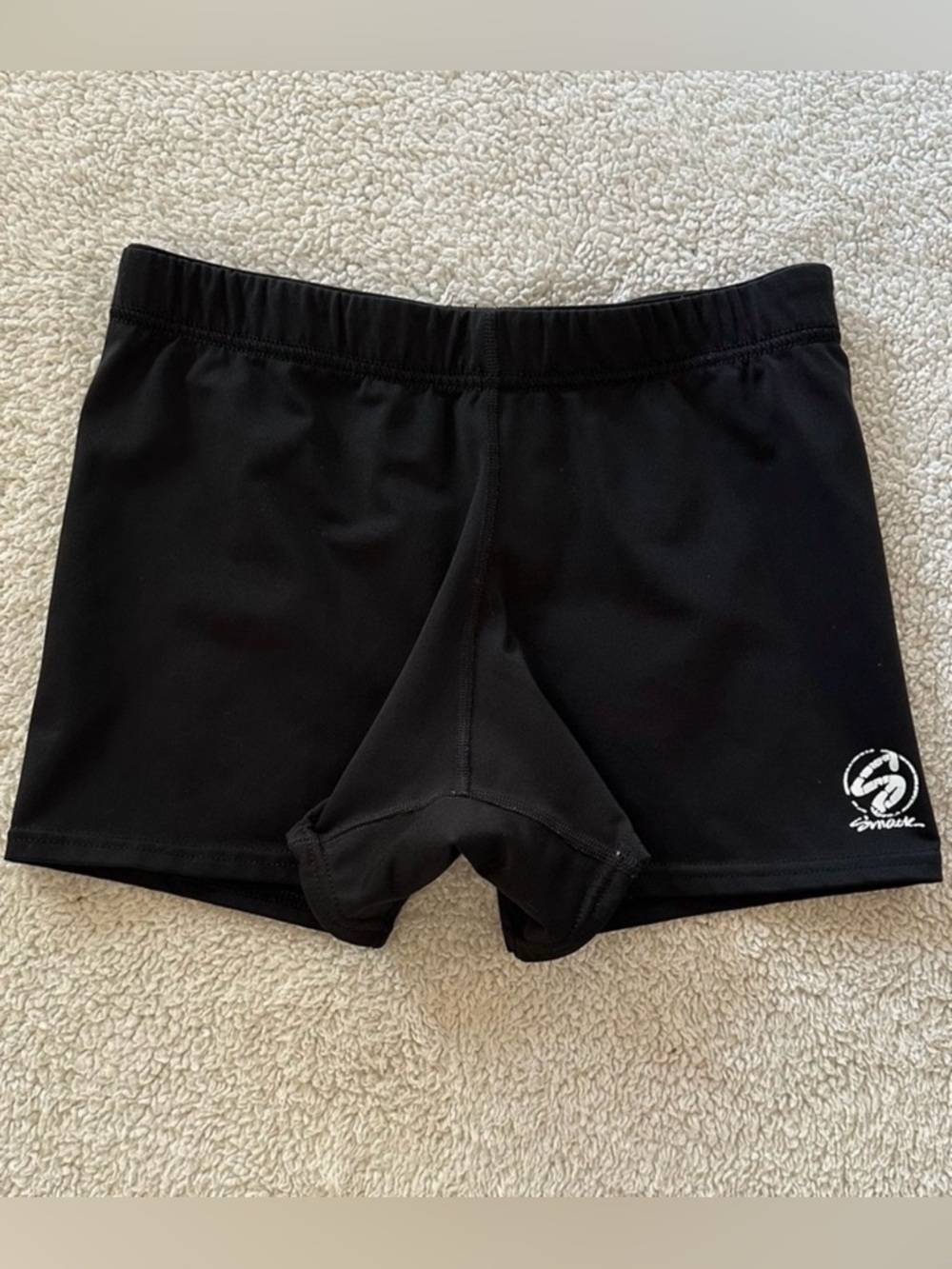 Black Kids Athletic Shorts